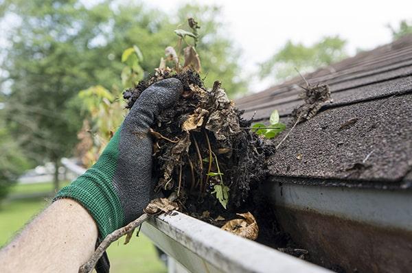 gutter cleaning should be done at least twice a year, preferably in the spring and fall